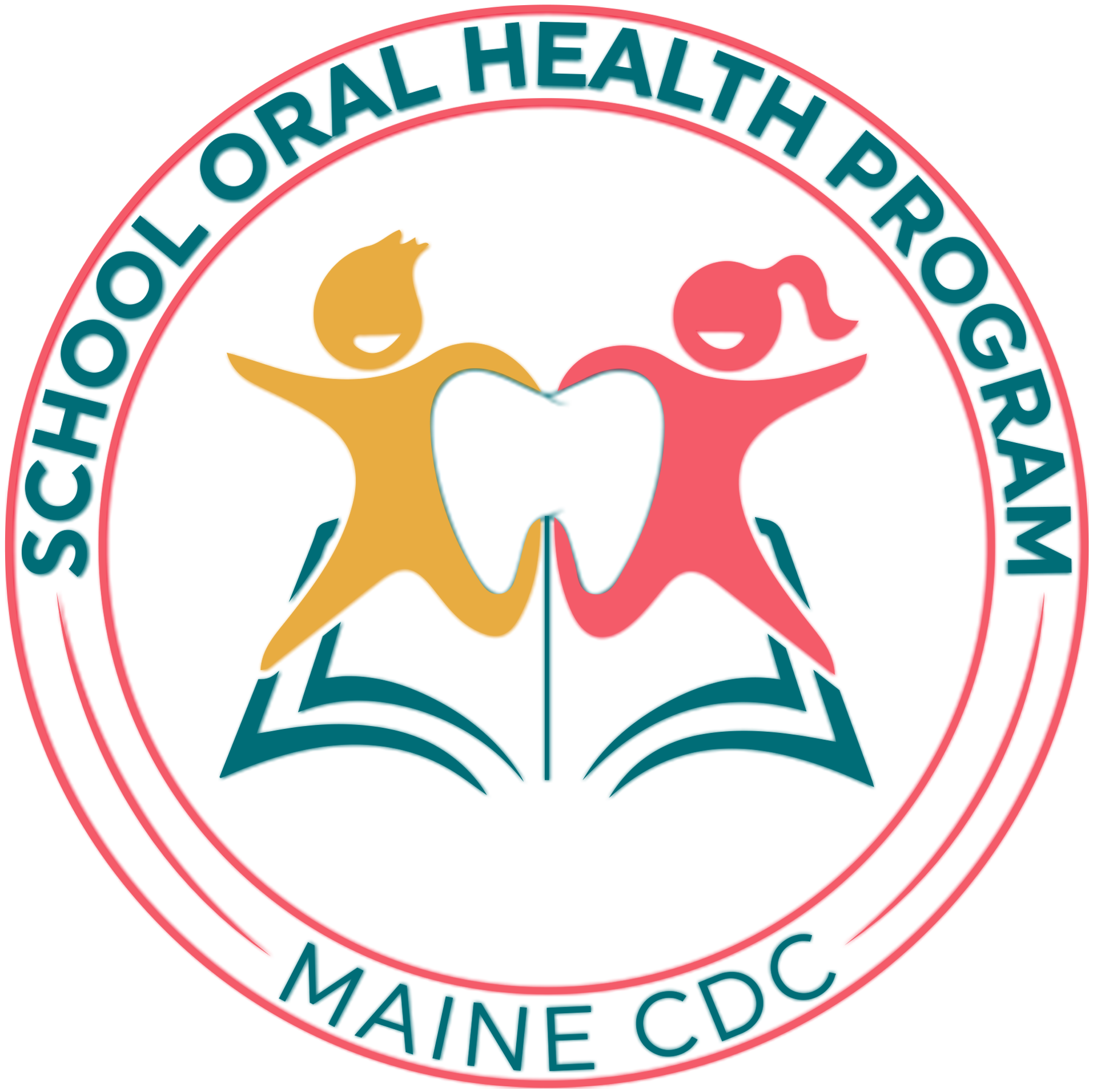 SOHP logo with pink, blue and yellow graphics