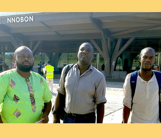 Three men just arrived in Annobon Province in Equatorial Guinea as part of the Good Will Fund.