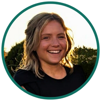 Hannah Huggins, woman smiling outside