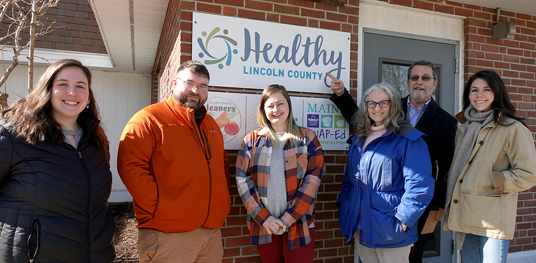 MCD and HLC leadership outside the HLC headquarters in Maine