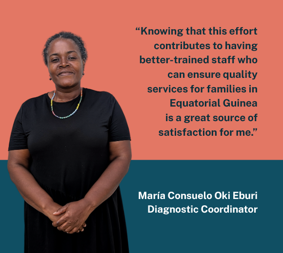 BIMEP staff member conducting a rapid diagnostic test on a child's finger to test for malaria.